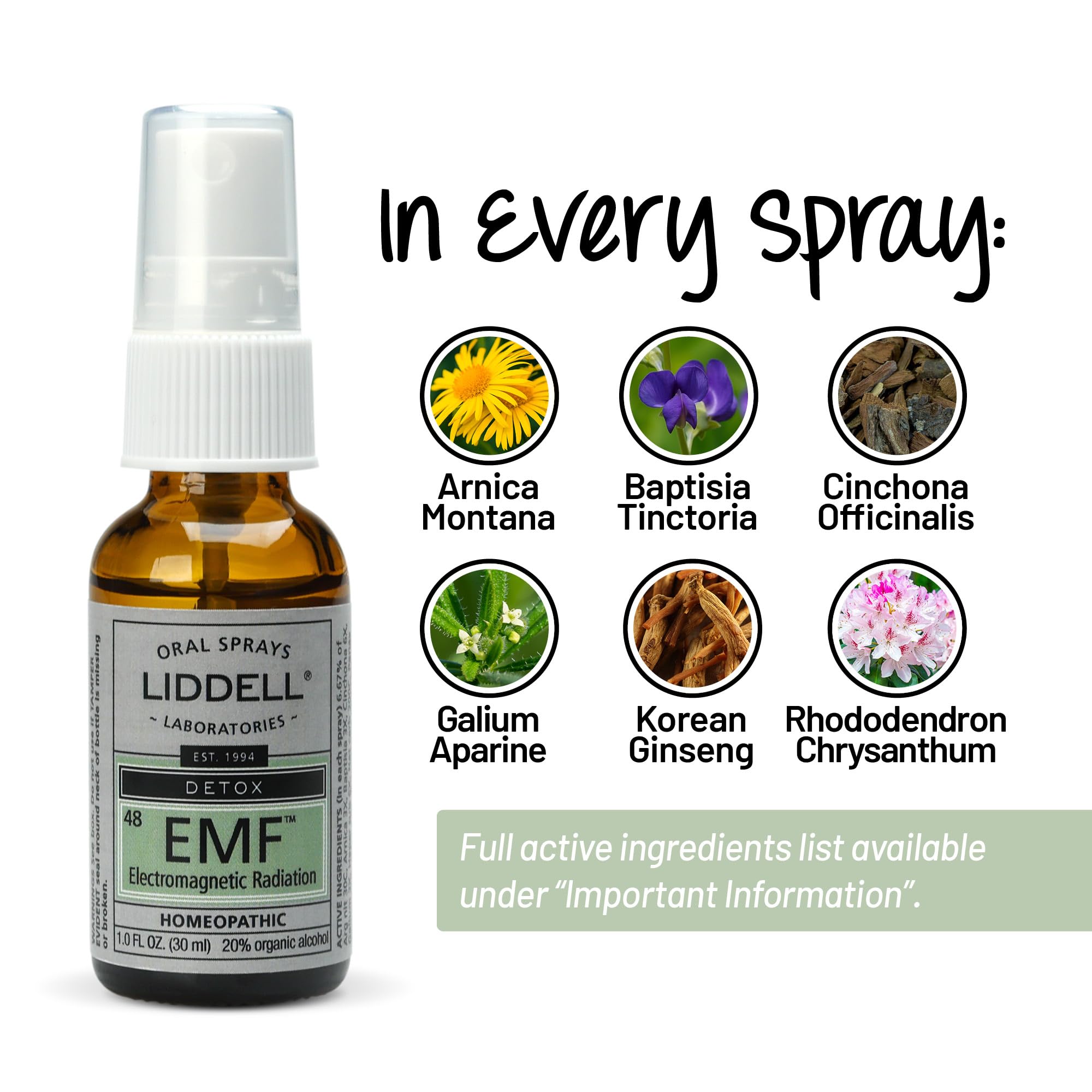 Liddell Homeopathic Anti-Tox Elecentero Magnetic EMF Radiation, 1 Ounce