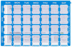 Ezy Dose Weekly (7-Day) Pill Case, Medicine Planner, Vitamin Organizer Box, Small Compartments with Easy Fill Tray, 4 Times a Da