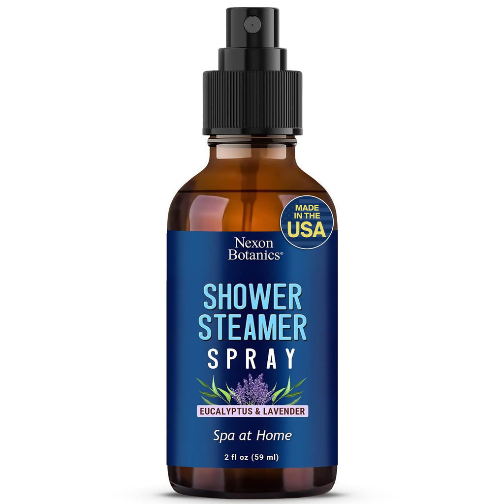 Eucalyptus & Lavender Shower Steamer Spray 2 fl oz - Aromatherapy Mist for Spa & Bathroom - Freshens Air, Enhances Mood, Instant