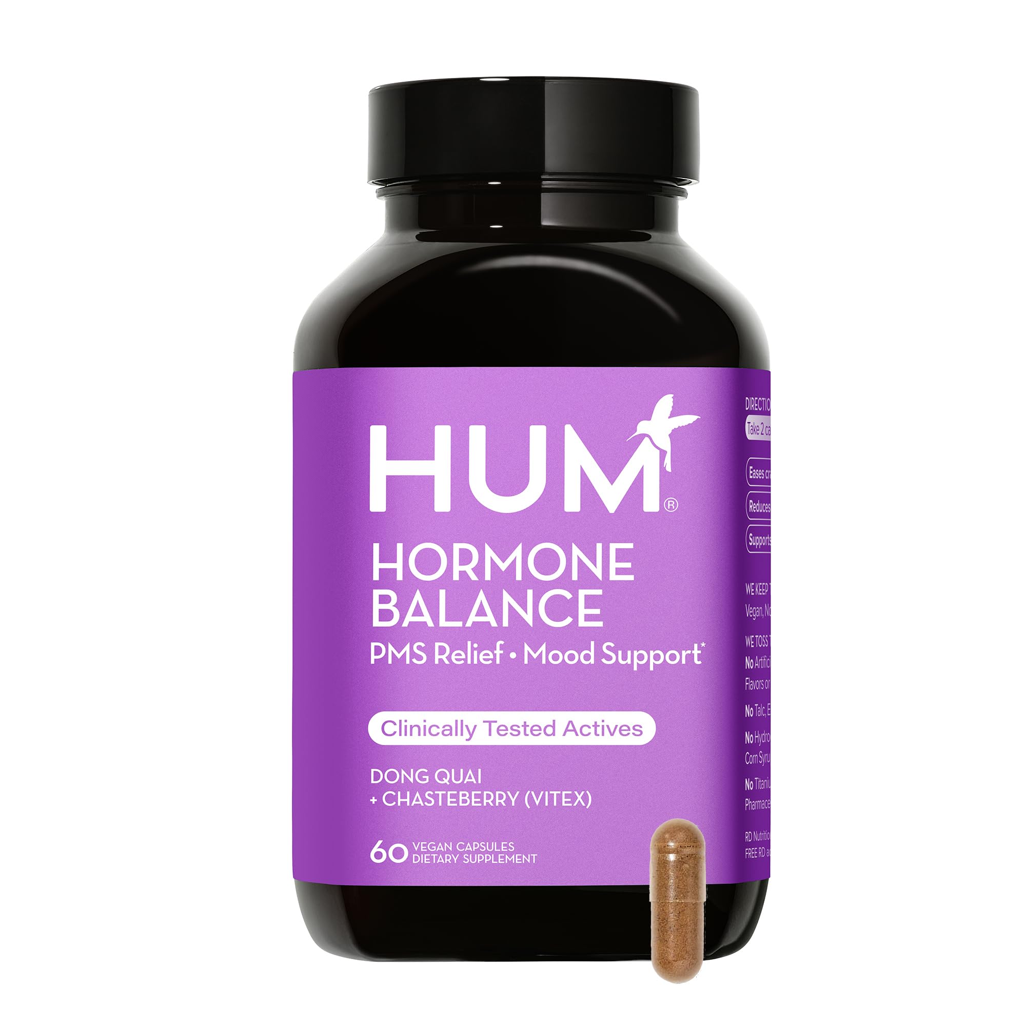 HUM Hormone Balance - Supplement for Womens Health - Support for Cramps, Cravings, Irritability & Hormonal Balance - Chasteberr