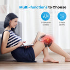 COMFIER Cordless Knee Massager with Heat, Upgraded Heated Knee Brace with 18.9 Inch Knee Straps, Rechargeable Knee Massager with