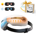 ALLJOY Eye Massager with Heat and Cooling for Migraines, Eye Massager for Relief of Migraine, Dry Eyes, Sleep, Rechargeable Blue