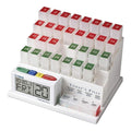 Medcenter Monthly Pill Organizer System 4 Times a Day, 31 Day Pill Organizer Box, with Talking Alarm Clock Reminding System, Mon
