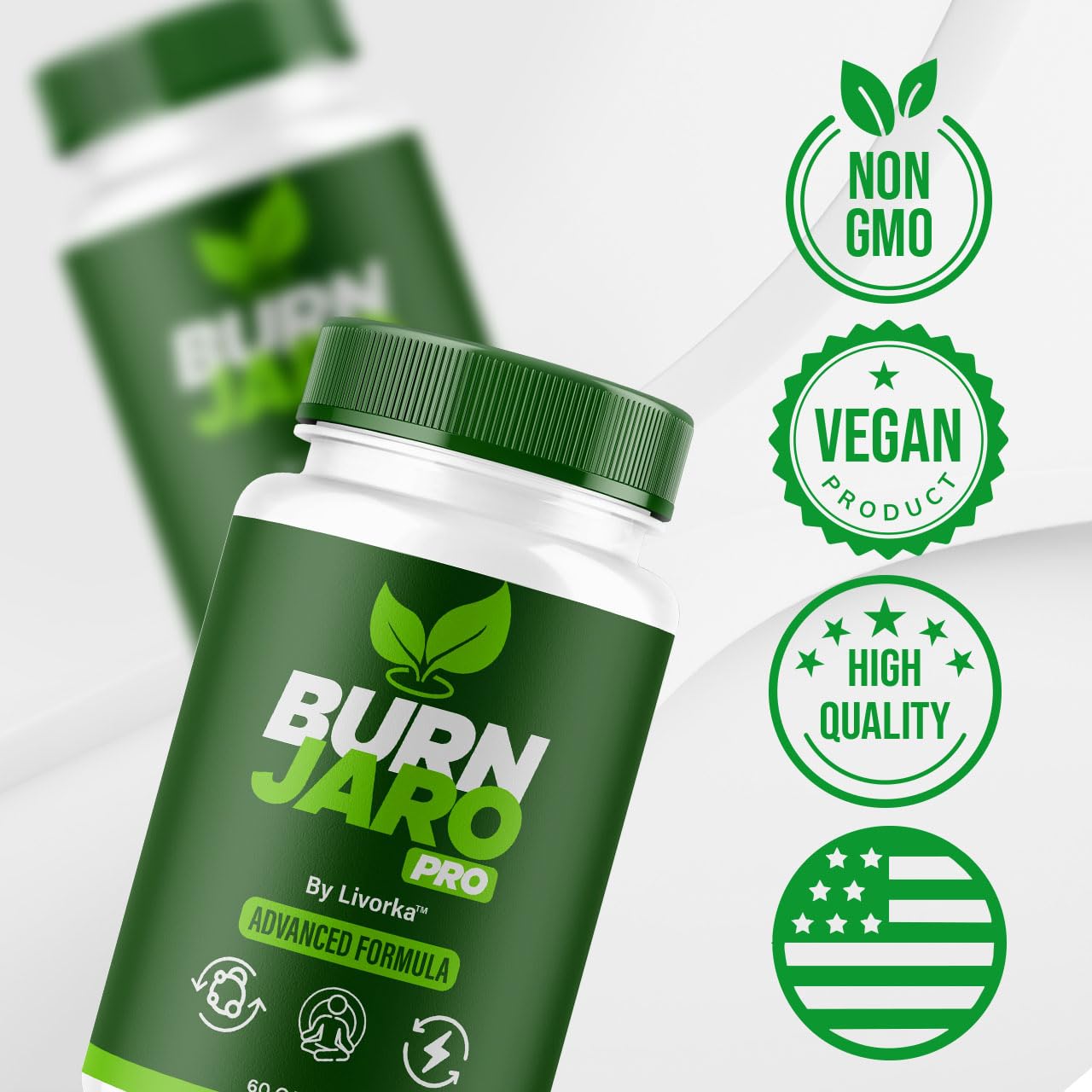 (3 Pack) Burn Jaro Pro - Burjaro Pro, Official Burnjaro Pro Capsules, Burn Jarow Pink Salt, Burn Jarrow Supplement Pills, Banjar