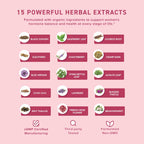 Hormone Balance Liquid Drops | With Black Cohosh, Stinging Nettle, Red Raspberry Leaf, Chasteberry & More | Menopause, Hot Flash