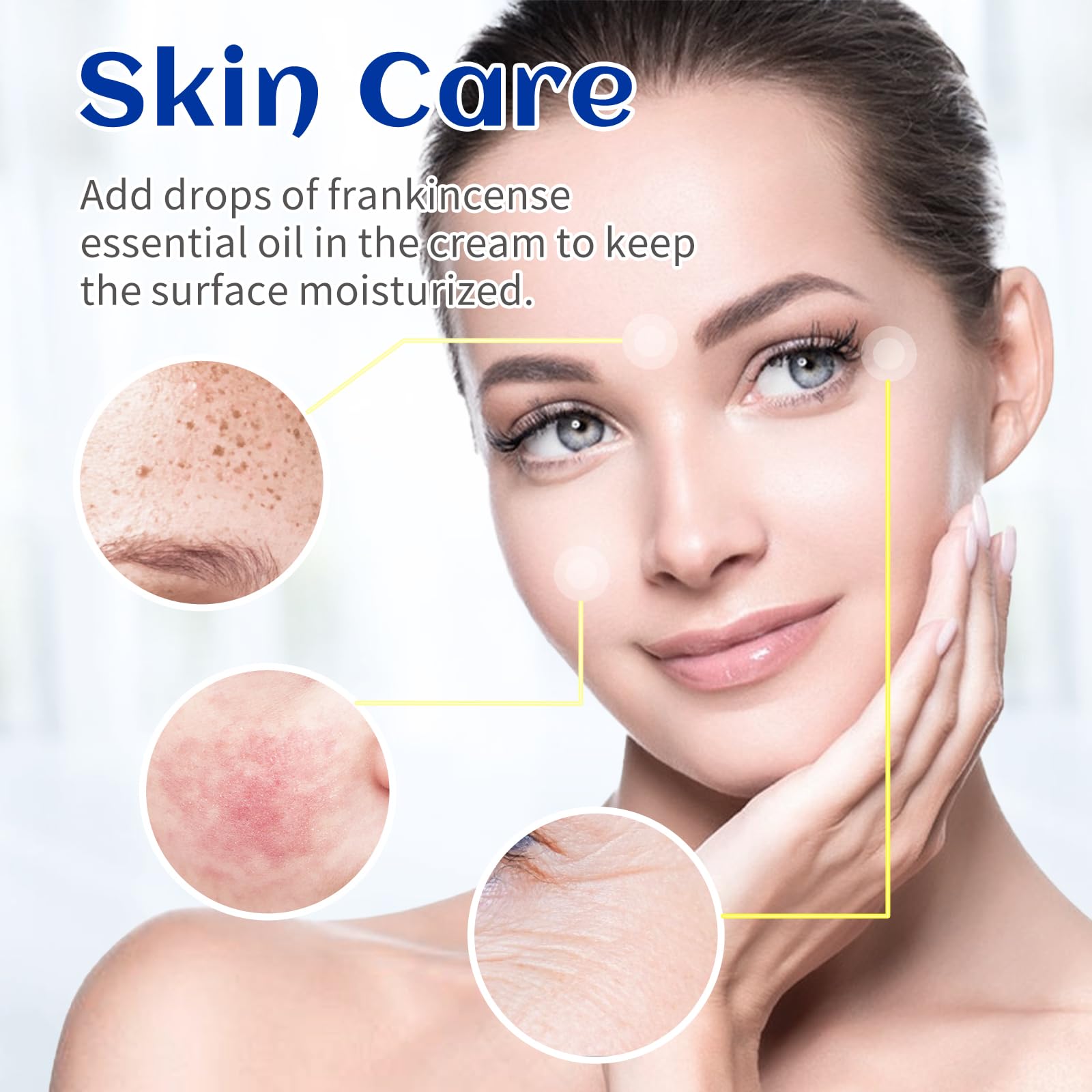 HIQILI 30ML Frankincense Essential Oil, Relaxing, Skin Care, Camp Atmosphere Creation, Can be Added to Body Lotions, Creams, Aro