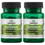 Swanson Soy-Free Genistein - Plant-Based Natural Supplement for Women - Comfort & Balance - (60 Veggie Capsules, 125mg Each) 2 P
