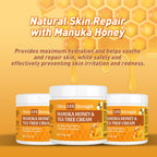 SIONPPGET Manuka Honey and Colloidal Oatmeal Cream, Gentle Smoothing for Dry & Itchy Skin, Fast Acting for Eczema, Psoriasis, De