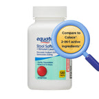 Equate Stool Softener Plus Stimulant Laxative Tablets for Constipation, Stool Softener Laxative for Constipation, 120 Count (Pac