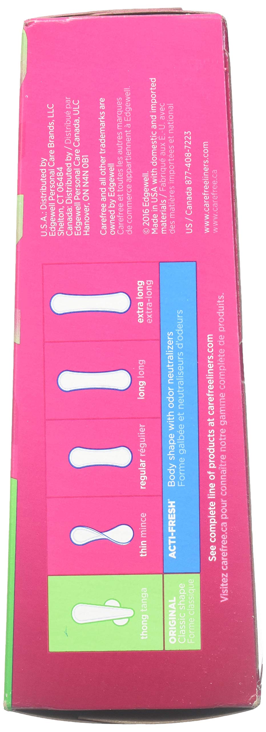 Carefree Thong Regular 49 Count Unscented Liner (2 Pack)