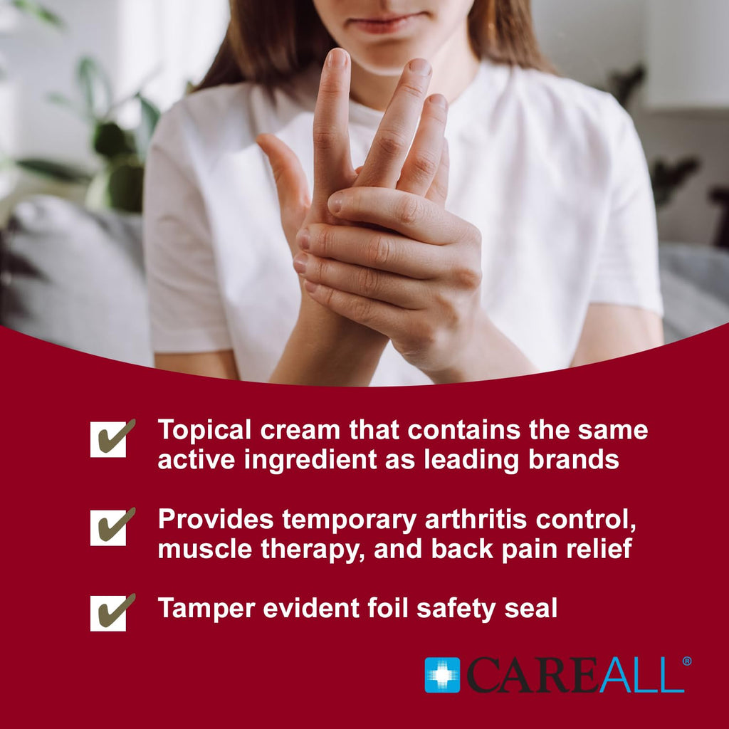 CareAll Capsaicin Arthritis, Muscle, and Joint Cream 1.5 oz., Relief of Minor Aches and Pains from Backache, Sprains, Strains, A