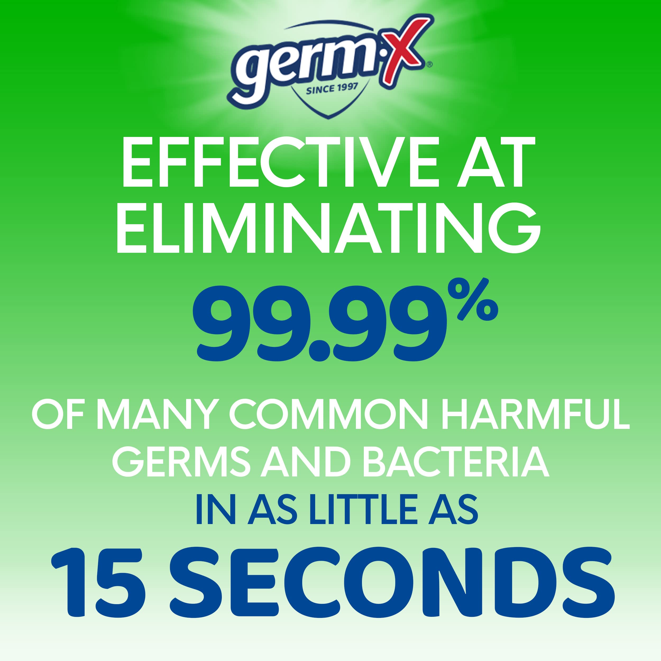 Germ-X Advanced Hand Sanitizer with Aloe and Vitamin E, Non-Drying Moisturizing Gel, Instant and No Rinse Formula, Pump Bottle,
