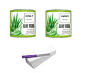 Cuvly Wax Waxing Hair Removal Hot Wax Kit,Aloe Vera 600G + Aloe Vera Wax 600G + Strip 70Pcs + Knife Wax Combo Kit (Pack Of 4) (A