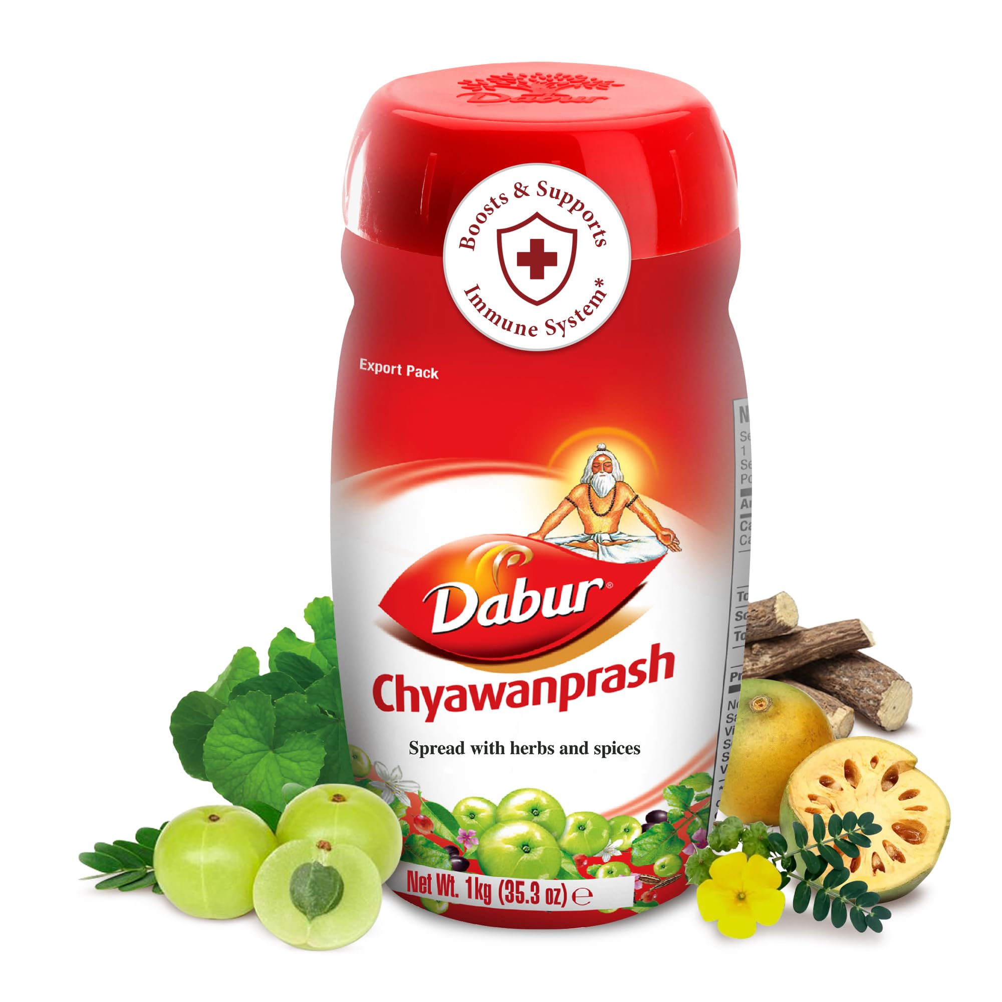 Dabur Chyawanprash (Chyavanprash) - Traditional Inspired by Ayurveda with Natural Ayurvedic Ingredients - Revitalize, Energize, 