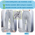 Catheter Leg Bag Pants for Men/Women, Urine Bag Holder Pants with 2 Zippered Side Pockets, Holding 2x2000ml Catheter Bag for Nep
