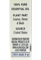 Aura Cacia 100% Pure Peppermint Essential Oil | Certified Organic, GC/MS Tested for Purity | 7.4 ml (0.25 fl. oz.) | Mentha pipe