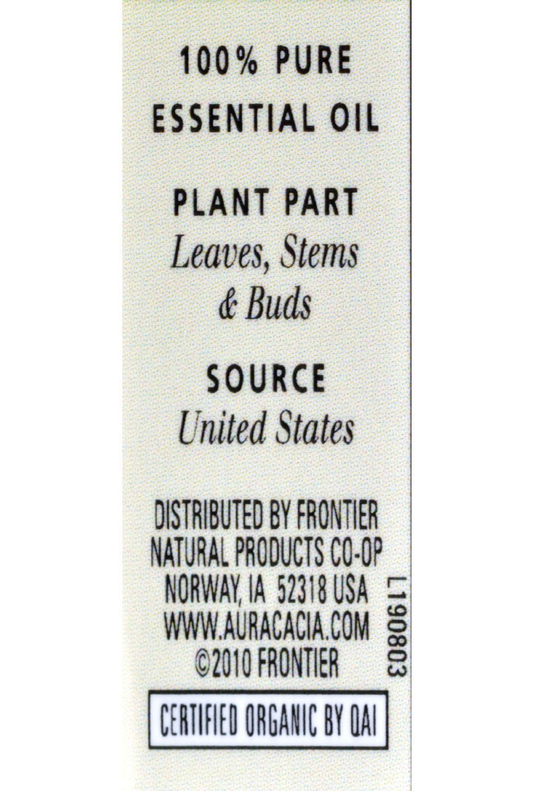 Aura Cacia 100% Pure Peppermint Essential Oil | Certified Organic, GC/MS Tested for Purity | 7.4 ml (0.25 fl. oz.) | Mentha pipe