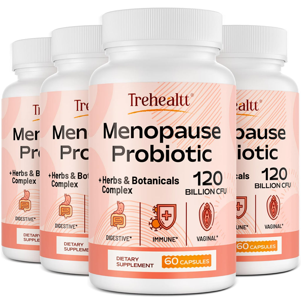 Menopause supplements for women, 120 Billion CFU Probiotic, 13-in-1 Herbs & Botanicals Complex, for Hormone Menopause, Hot Flash
