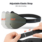 LitBear Sleep Mask for Men Side Sleeper, Sleeping Mask for Women Light Blocking, 3D Contoured Cup Eye Mask Sleeping, Soft Lightw