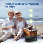 AUVON Portable Insulin Cooler Travel Case, Insulated Diabetic Bag with 2 x 160g Ice Packs for 6-8h Cooling Time, Medication Cool