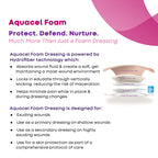 ConvaTec AQUACEL Foam 8x7 Sacral Wound Dressing with Silicone Gel Adhesive, Waterproof, Flexible, Medical Grade with Hydrofiber