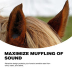 Harrison Howard EaseFit Equestrian Earplugs 3cm Horse Foam Ear Plugs Balls 4 PCS-Mars Black