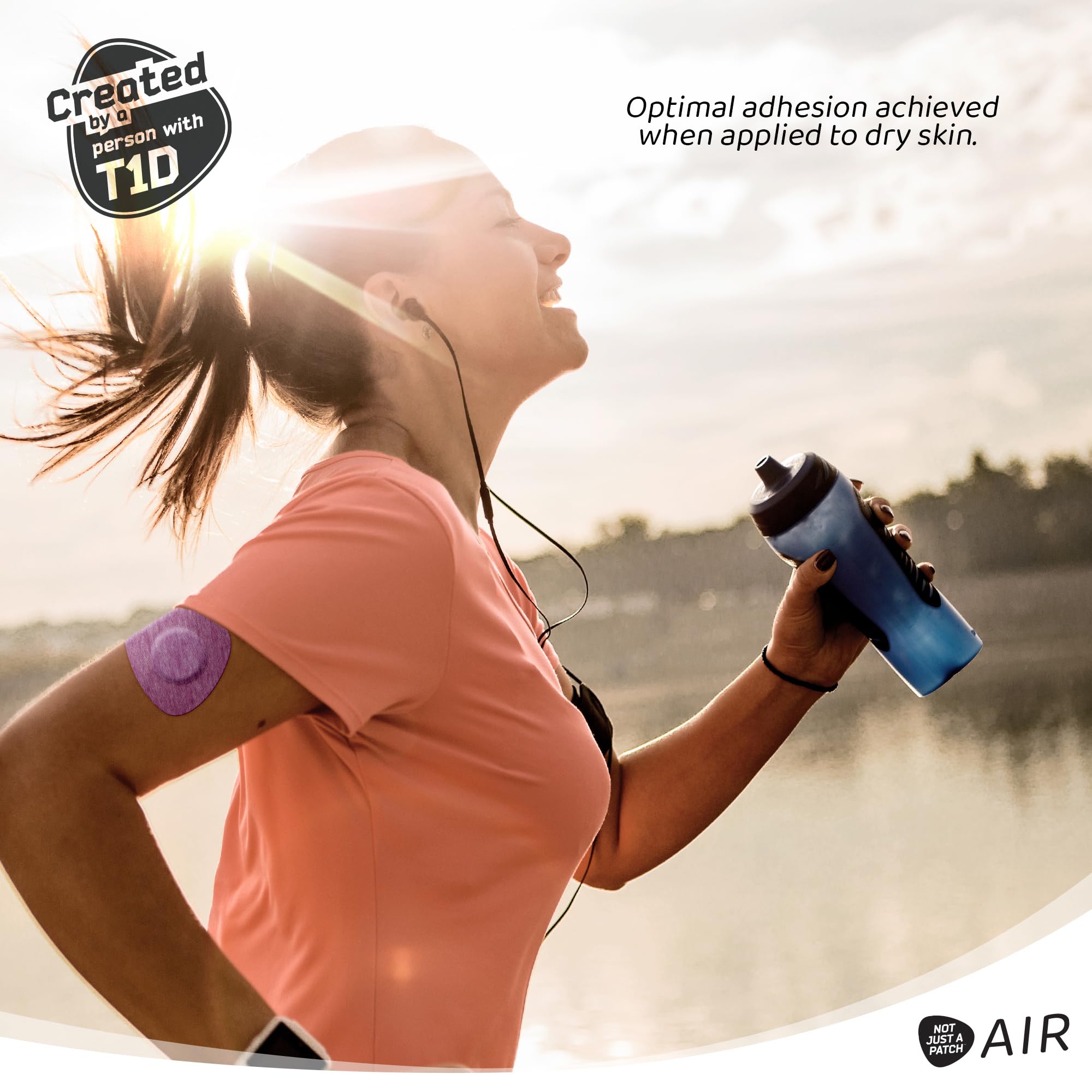 Not Just A Patch Freestyle Libre 2 Covers (20 Pack) - Thin, Strong and Light, Ultra-Long 14 Day Adhesion - Durable Lingo CGM & L