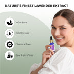Rey Naturals Lavender Essential Oil, Natural & Therapeutic Grade Choice For Aromatherapy, Massage & Aroma Diffusers - 15 ML