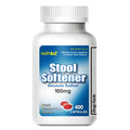 HealthA2Z? Stool Softener | Docusate Sodium 100mg | Red Capsules | Dependable | Gentle Constipation Relief (400 Counts (Pack of 