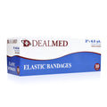 Dealmed 3 Elastic Bandage Wrap with Clip Closure - 10 Elastic Bandages, 4.5 Yards Stretched Compression Bandage Wrap, Wound Care