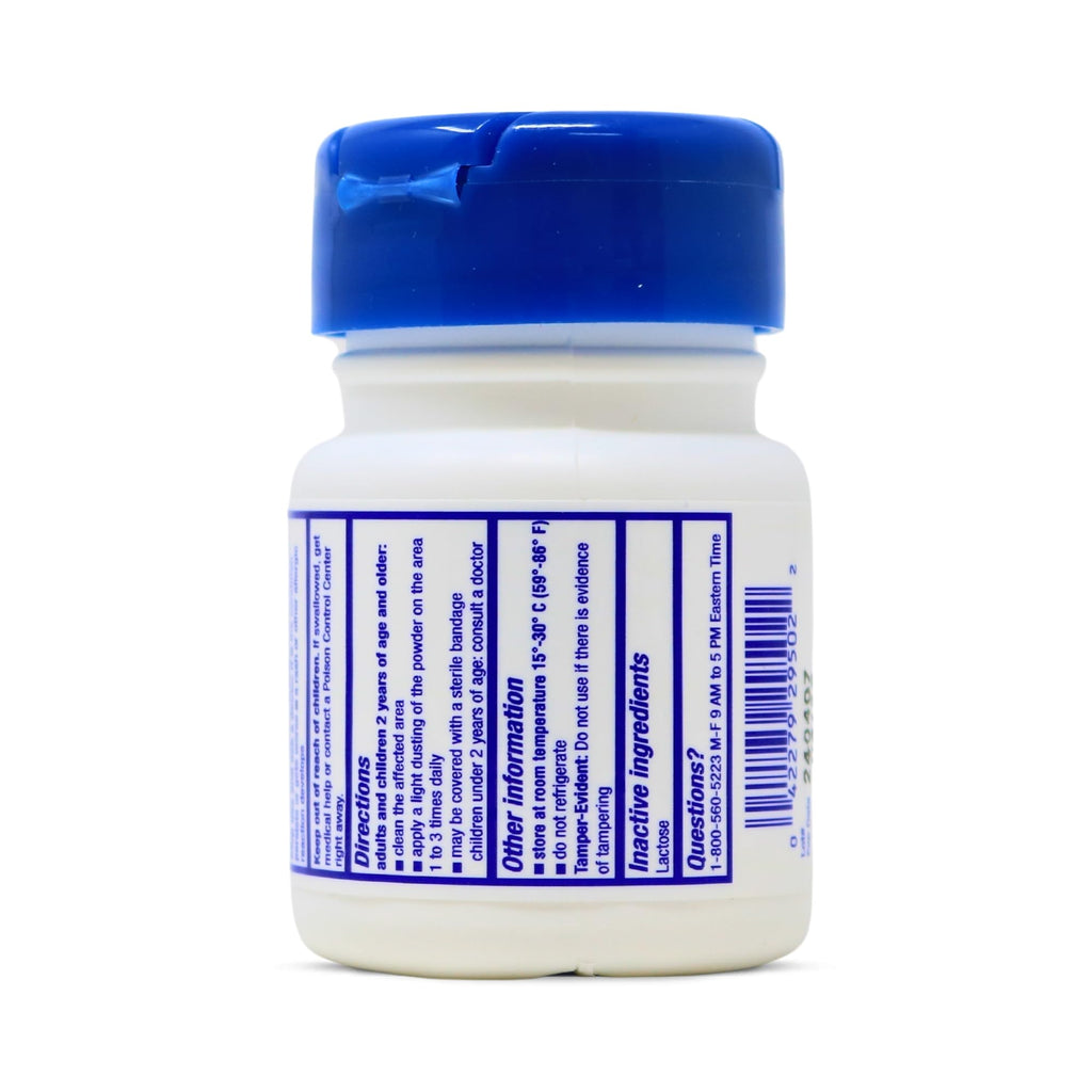 Polvos de Sulpha Antibiotic First Aid Powder. for Minor Cuts, Scrapes and Burns. Prevents Wound Infection. 0.90 Oz / 7.5 g. Pack