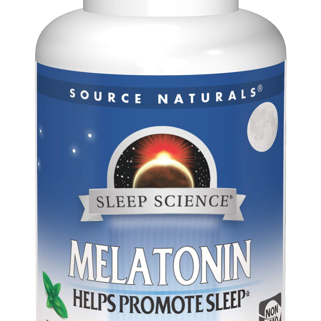 Source Naturals Melatonin, Sleep Supplement, 2.5 mg - 240 Peppermint Flavored Lozenges