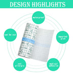 Transparent Dressing Adhesive Bandage Waterproof Clear Adhesive Bandages Stretch Tape for Tattoos Swimming (6 Inch x 10.94 Yard)