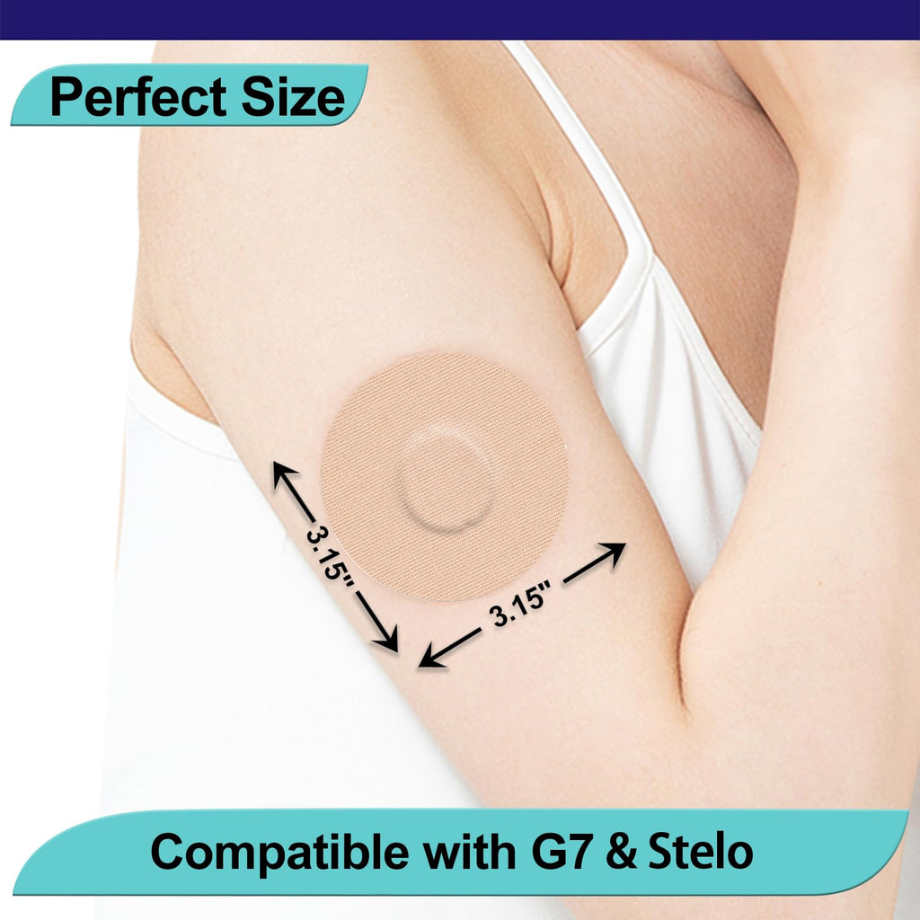 G7 Adhesive Patches,20Pack Waterproof Flexible & Breathable Full Stelo Covers,Latex-Free Overlay Underpatch,Skin-Friendly Overpa