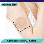 G7 Adhesive Patches,20Pack Waterproof Flexible & Breathable Full Stelo Covers,Latex-Free Overlay Underpatch,Skin-Friendly Overpa