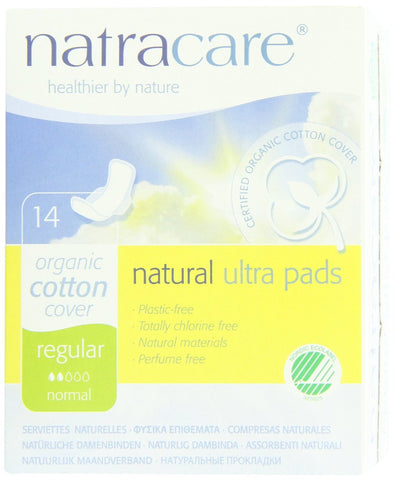 Natural Ultra Pads with Wings, Regular 14 ea (Pack of 6)