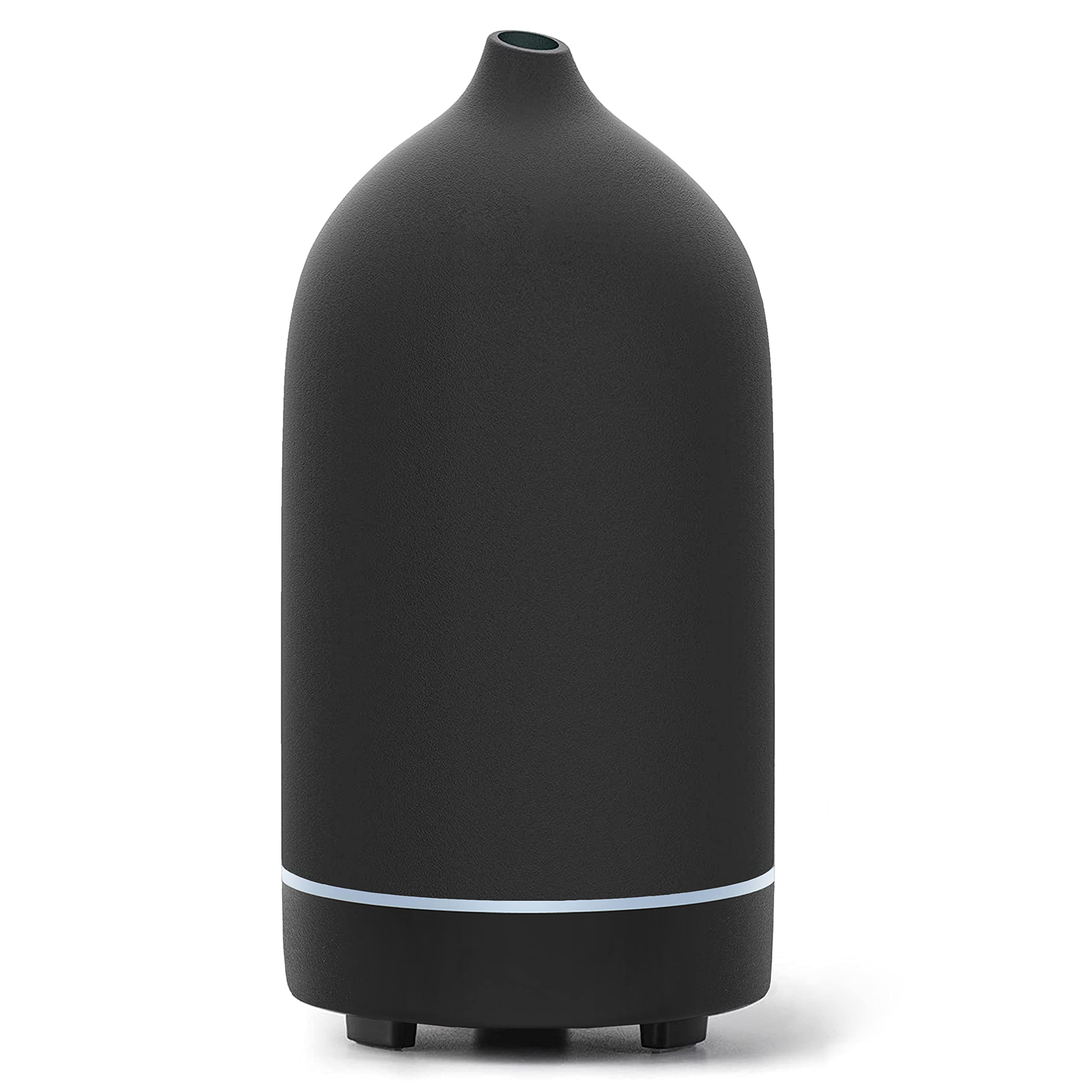 Essential Oil Diffuser,Handcrafted Ceramic Diffuser for Home,Ultrasonic Cool Mist Air Diffuser, 9 Colors Night Light with Timer 
