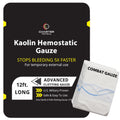 First Aid Advanced Quick Clotting Combat Gauze - Flexible Hemostatic - Stop The Bleed kit Faster Wound Packing Gauze with Quick 