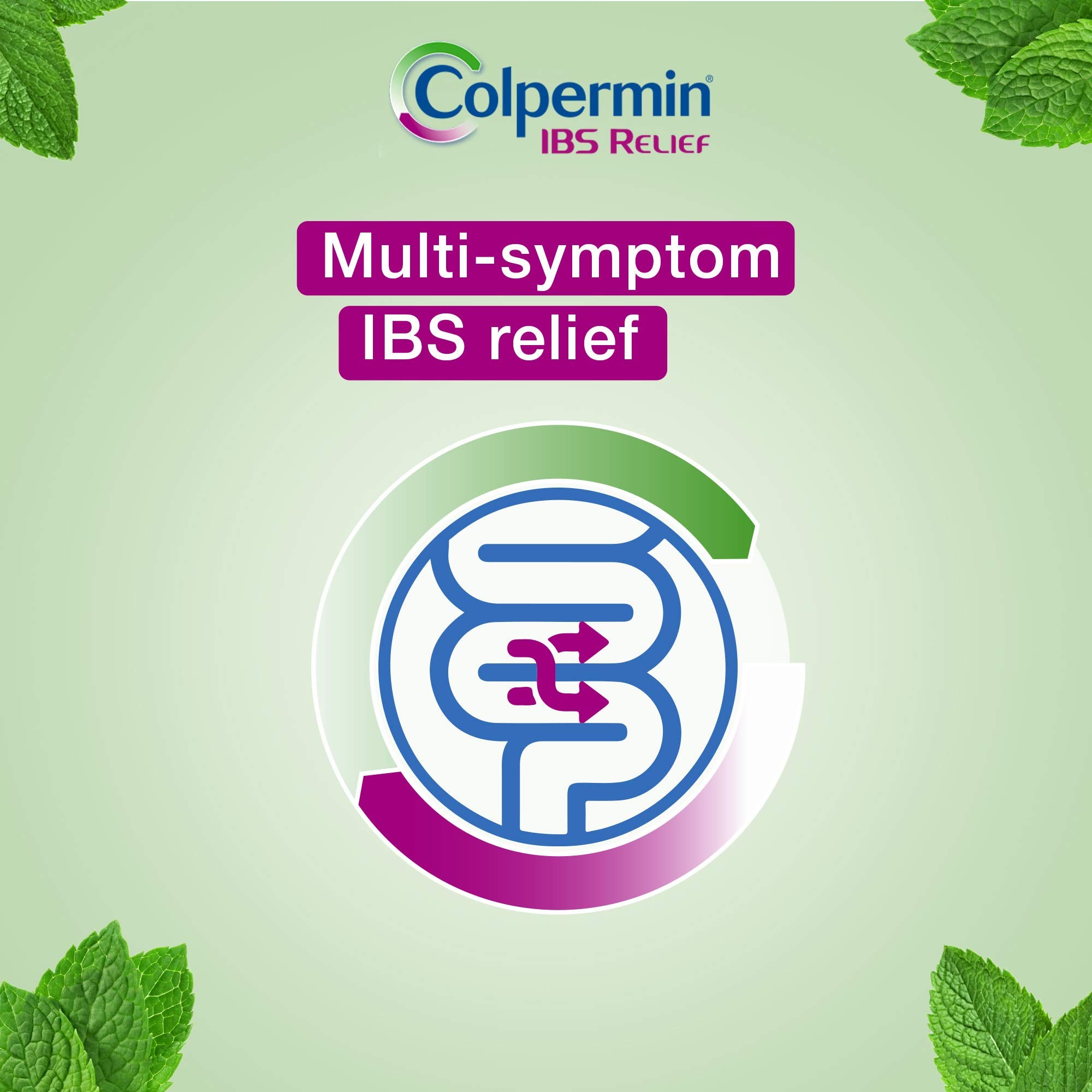 Colpermin Peppermint Oil Capsules 20 Capsules for Irritable Bowel Syndrome