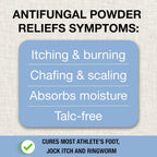 Puregen Labs Antifungal Powder with 2% Miconazole Nitrate for Common Fungal Infections Including Athletes Foot, Jock Itch and Ri