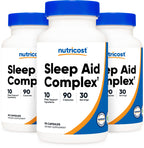 Nutricost Sleep Aid Complex (1330mg Serving) (90 Caps) (3 Pack)