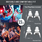 2 Pairs High Fidelity Concert Ear Plugs, Silicone Ear Plugs for Noise Reduction, Hearing Protection Earplugs for Concerts, Music