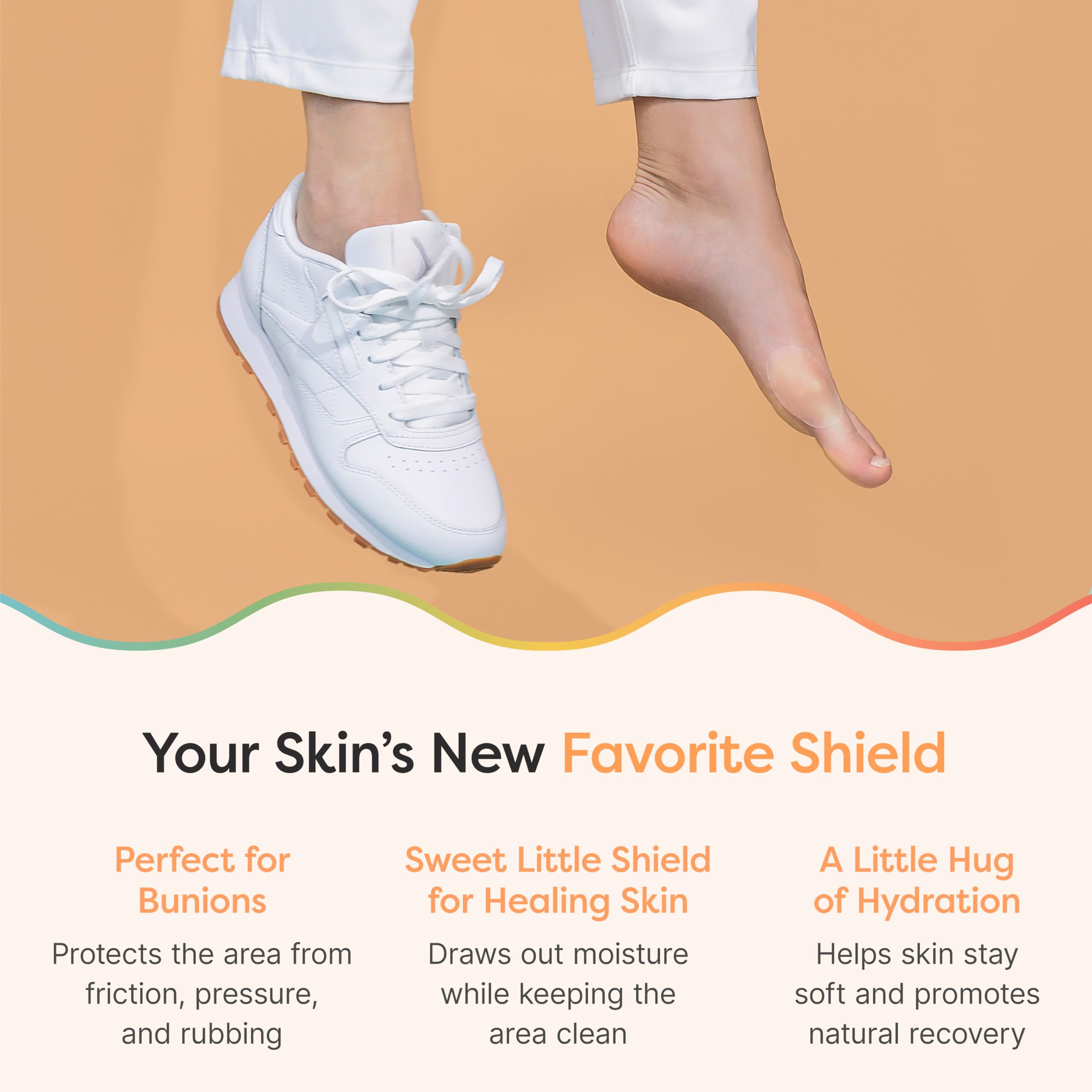 ZenToes Hydrocolloid Bunion Pads - Waterproof Gel Cushions for Bunion Relief, Blister Prevention & Foot Protection - Invisible,