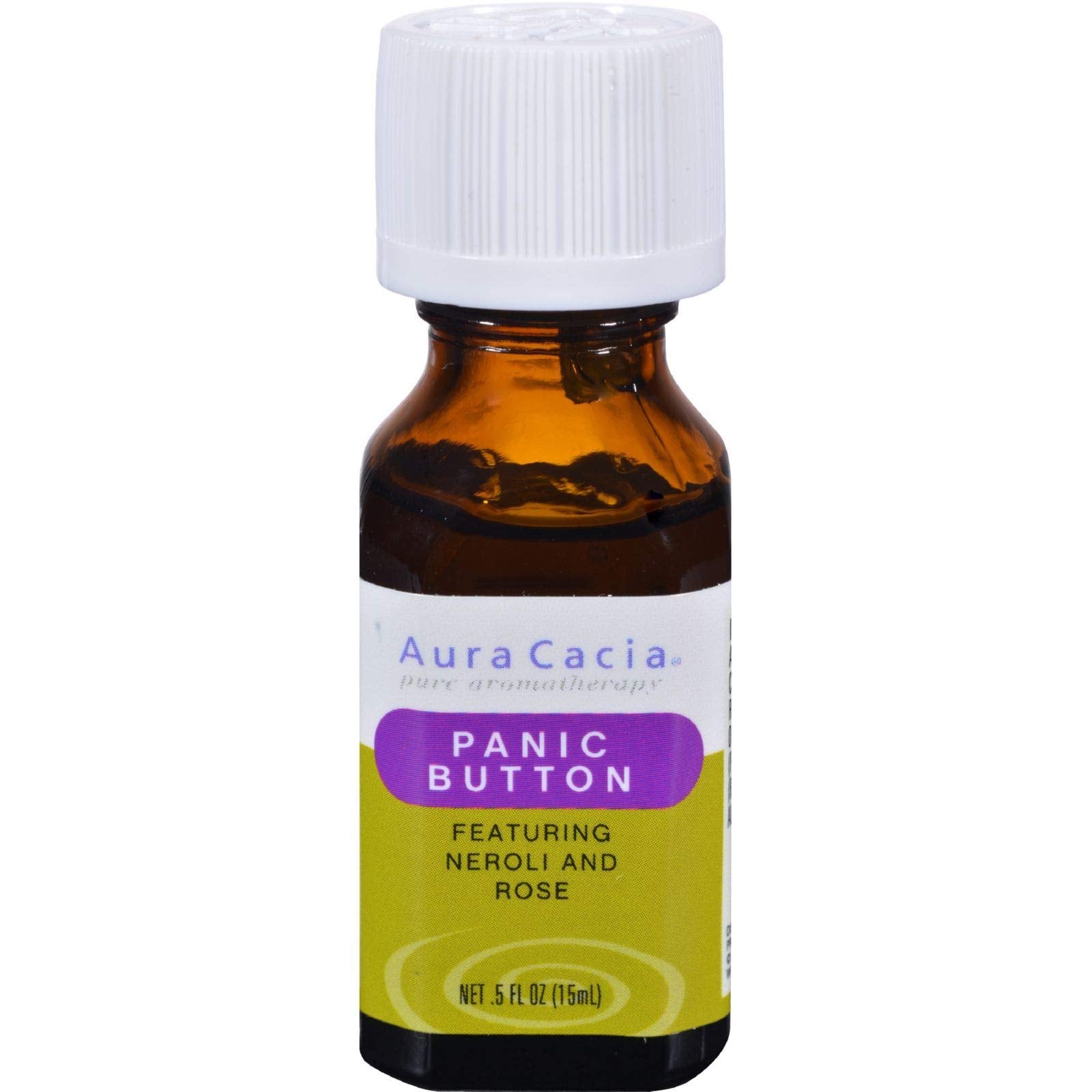 Aura Cacia Essential Solutions Panic Button Massage Essential Oil, 0.5 Ounce - 3 per case.3