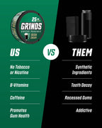 Grinds Coffee Pouches | Tobacco Free, Nicotine Free Healthy Alternative | 3 Cans of Irish Cream | 18 Pouches Per Can | 1 Pouch e