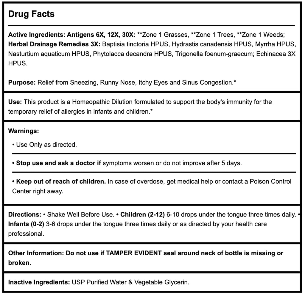 PROGENA Allergena Zone 1 for Kids - 1 Ounce