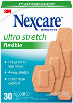 Nexcare Nexcare Comfort Flexible Fabric Bandage Latex Free Assorted Sizes, Assorted Sizes 30 each (Pack of 3)