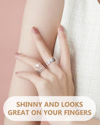 Feraco Magnetic Copper Rings for Women - 99.99% Pure Copper Ladies Thumb Ring, Gifts for Women, 2pcs