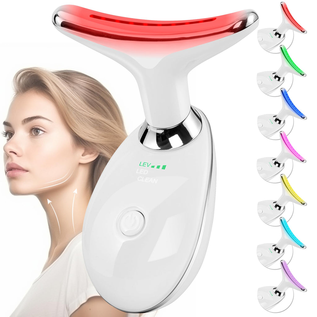 Facial Massager Red-Light-Therapy-for-Face and Neck, Face ?? culpting Wand with 7 Color