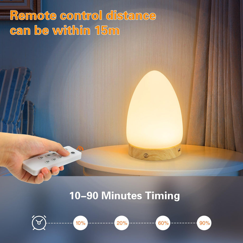 Hopihe Light Therapy Lamp, UV-Free 10000Lux Sunlight Lamp with Touch & Remote Control, Memory Function Happy Sun Lamp 4 Adjustab